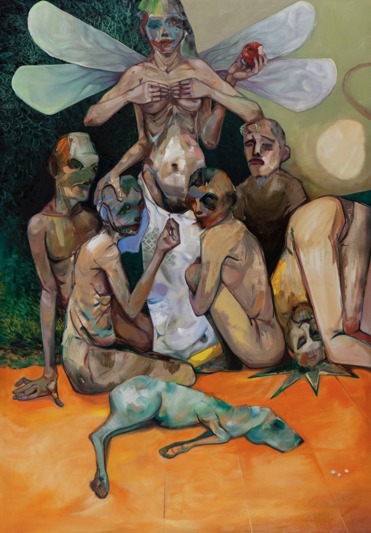 Art Alarm – Shalva Gelitashvili, Untergang der Menschheit I, 2023, Öl/Leinwand, 200 x 140 cm