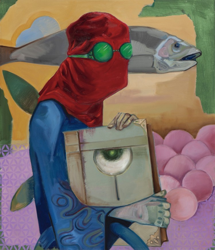 Art Alarm – Shalva Gelitashvili, The Artist, 2023, Öl auf Leinwand, 79 x 68 cm