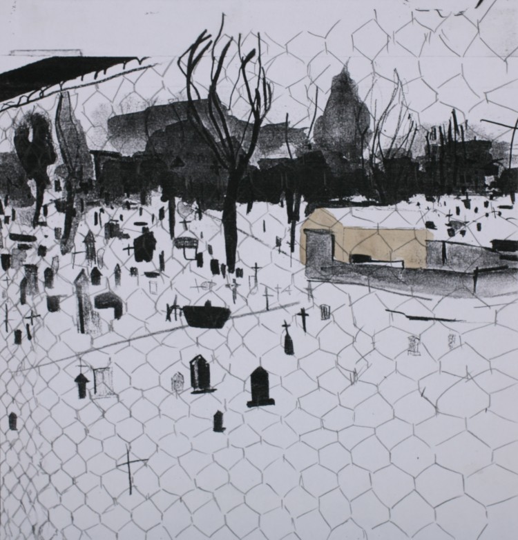 Art Alarm – Magda Korsinsky: Aus der Serie "New York", 2007, Papiercollage, 20 x 20 cm