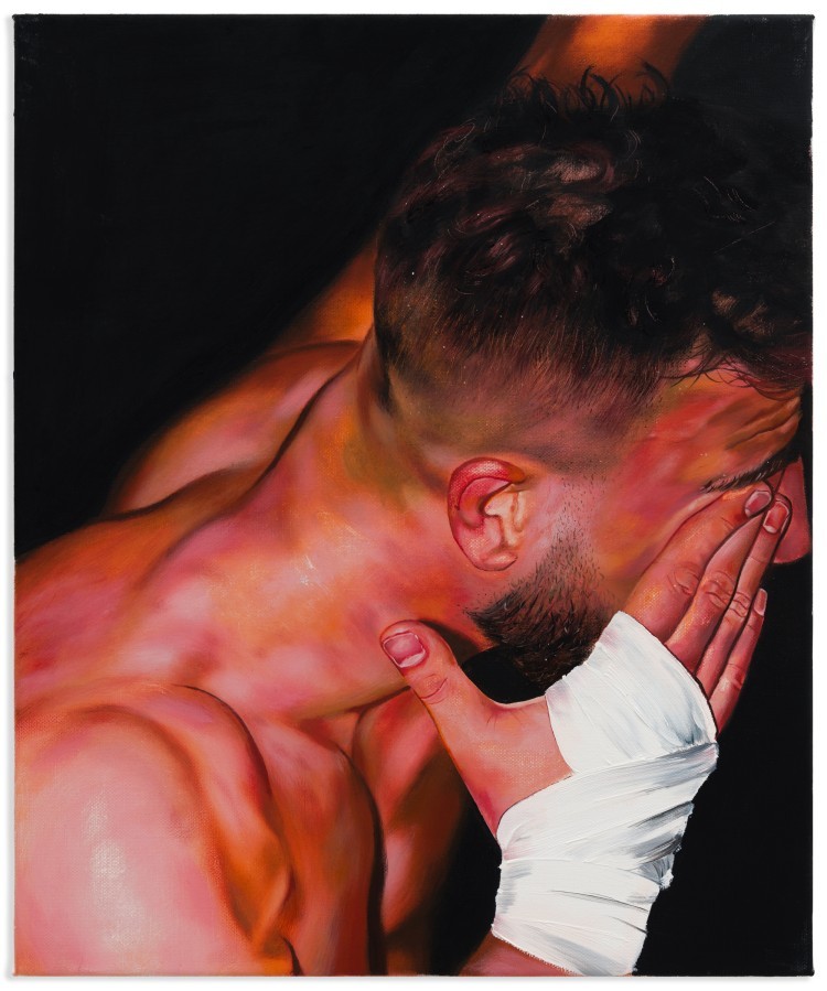 Art Alarm – Nils Ben Brahim, Tipping Point, 2023, Eitempera und Öl auf Leinwand, 60 x 50 cm