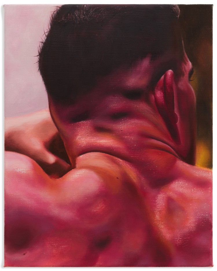 Art Alarm – Nils Ben Brahim, Blow Up, 2023, Eitempera auf Leinwand, 50 x 40 cm